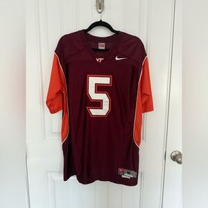 Nike Virginia Tech #5 Tyrod Taylor Embroidered Jersey 2009